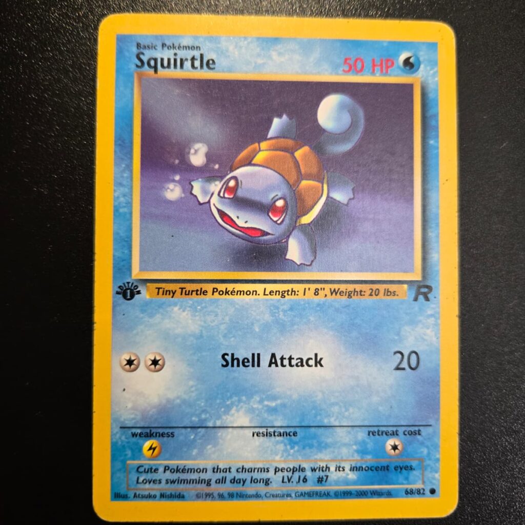 Squirtle 68/82 Team Rocket 1st Edition Common