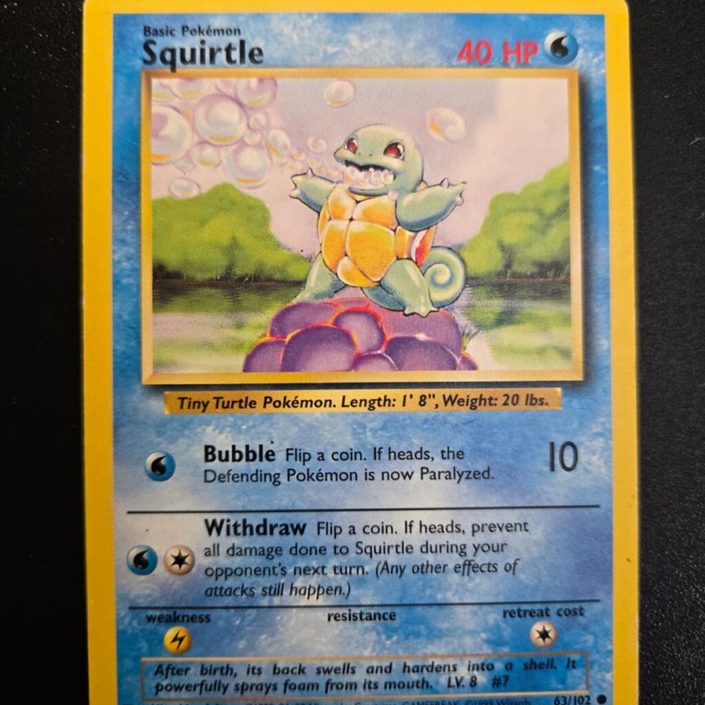 Squirtle 63/102 Base Set Common