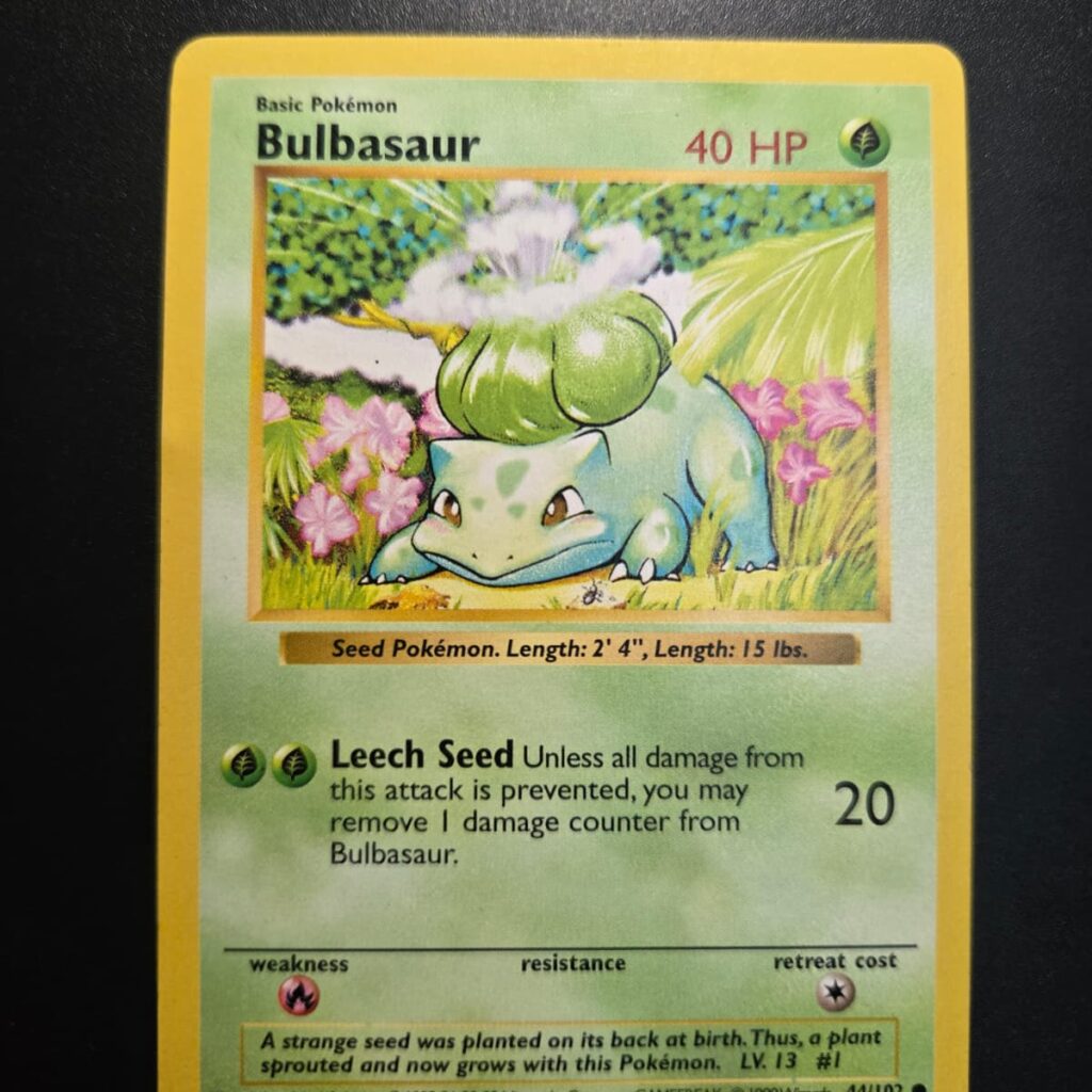 Bulbasaur 44/102 Base Set Shadowless