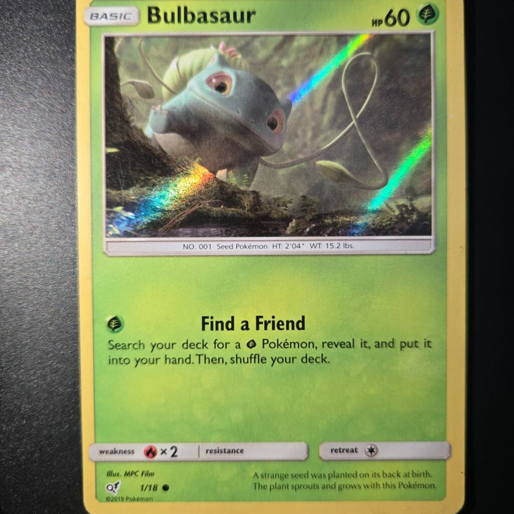 Bulbasaur 1/18 Detective Pikachu Holo