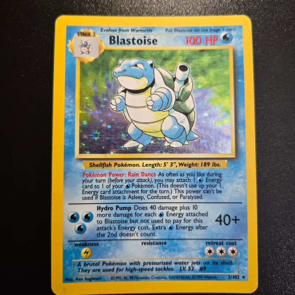 Blastoise 2/102 Base Set Holo Rare
