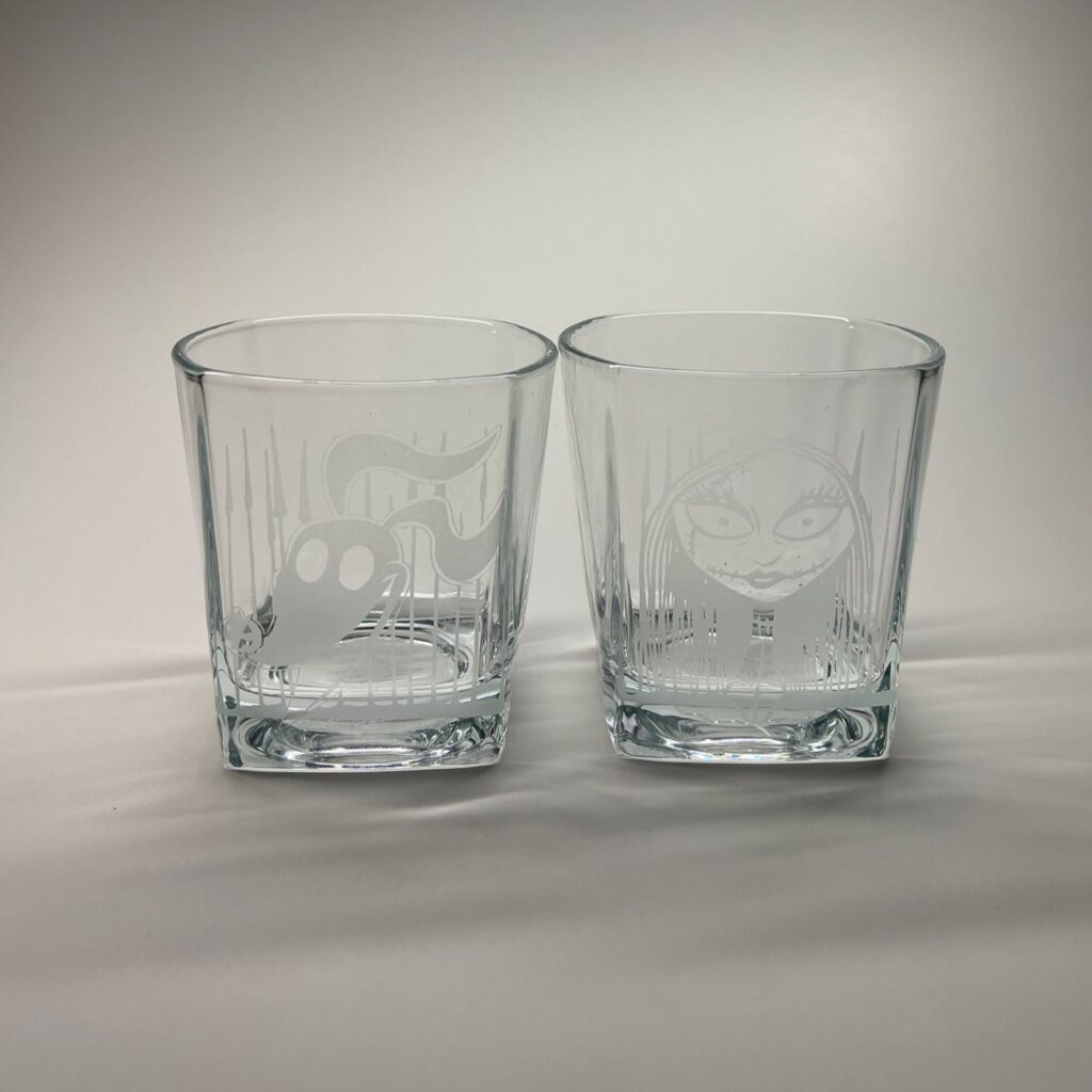 Vasos The Nightmare Before Christmas - Zero y Sally