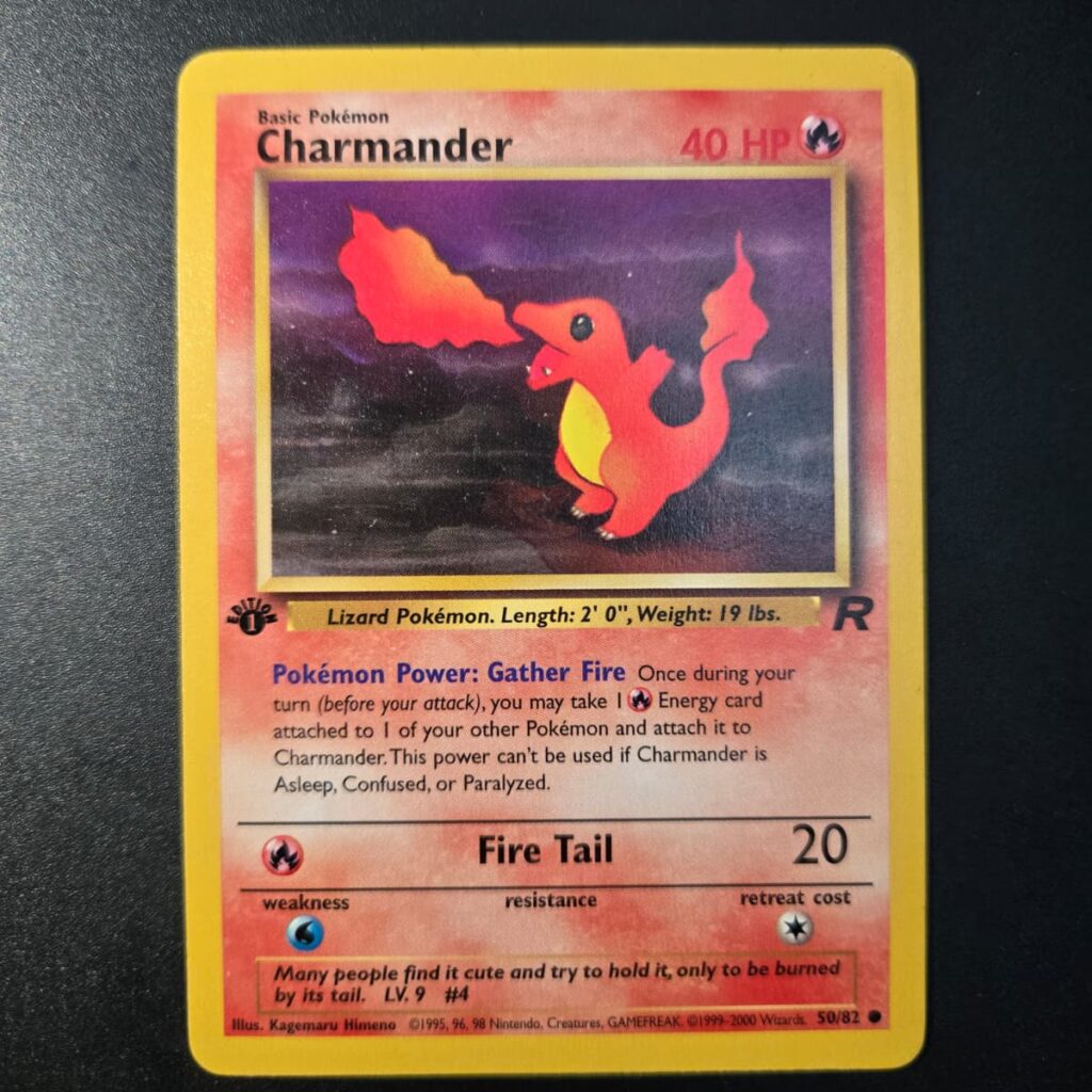 Charmander 50/82 Team Rocket 1st Edition Common